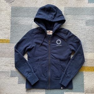 American Giant Classic Full Zip Hoodie Oxford Blue